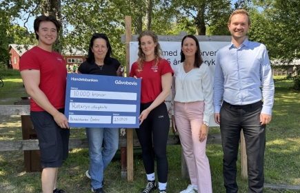 Fr. v. Filip Geerhold, Lotta Olsson, Lena Årebo, Helena Brenkle och Tobias Kanto.